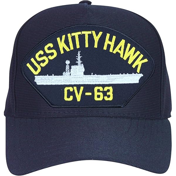 USS Enterprise CVN-65 Baseball Cap. Navy Blue. Made in USA